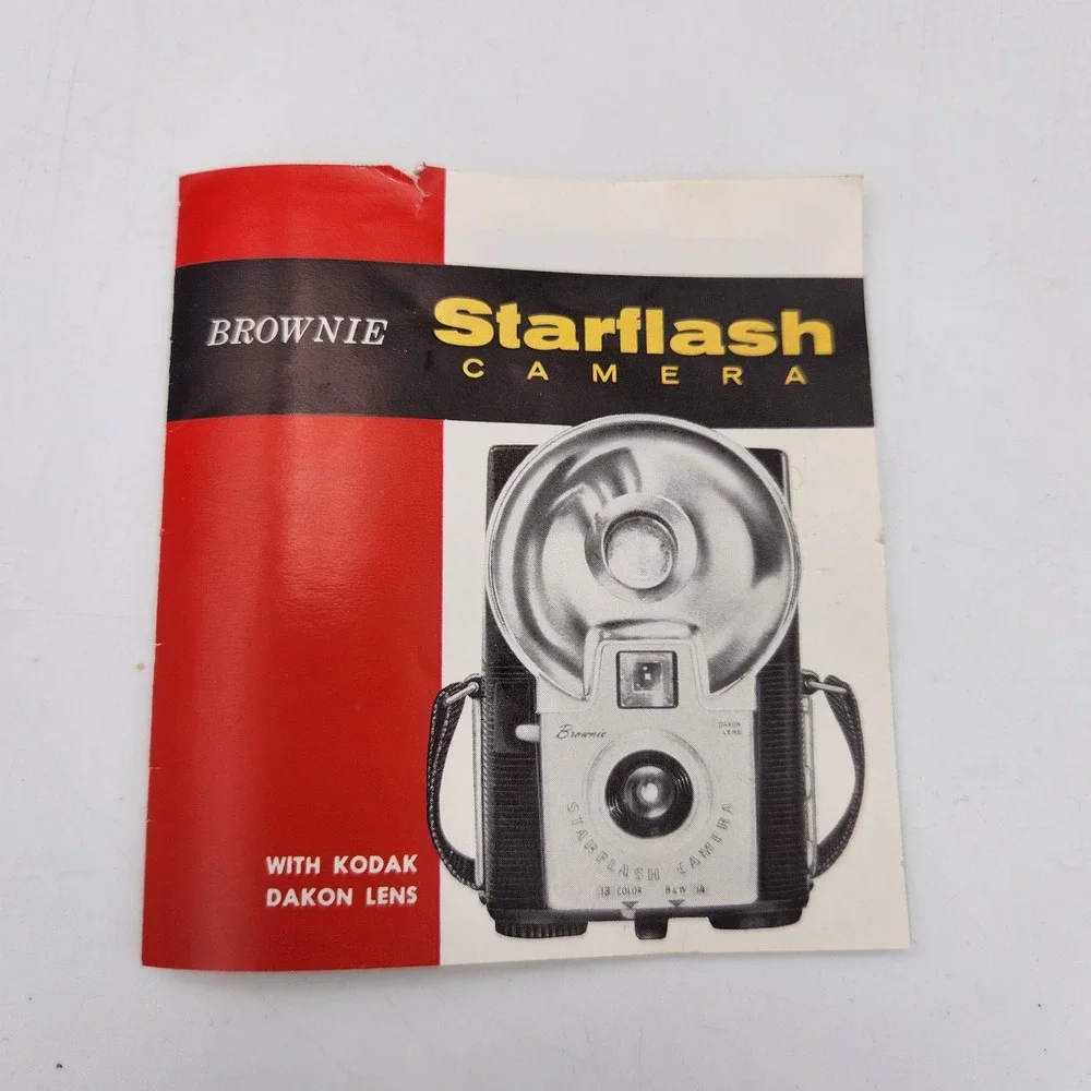 Vintage Kodak‎ Brownie Starflash Outfit Camera with Box and Manual 127 Film MCM